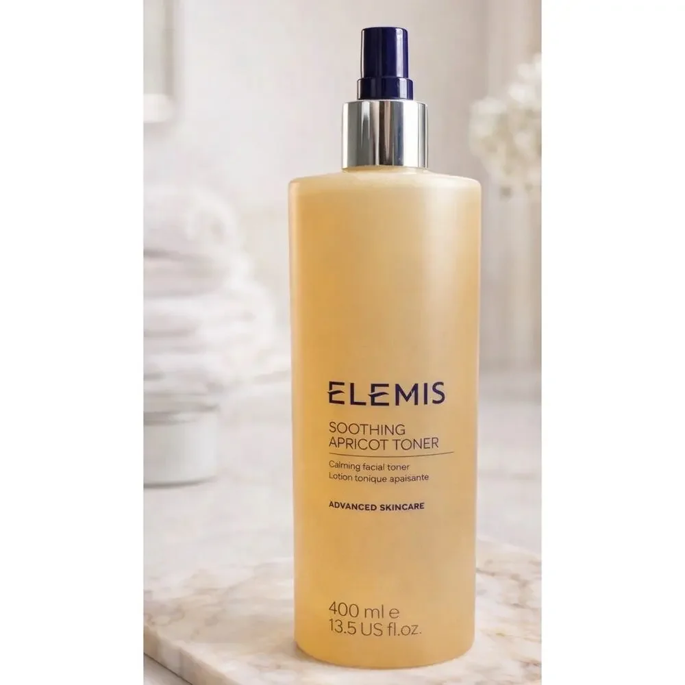 Elemis Soothing Apricot Toner 13.5 oz 400ml Calming Facial Toner Large Skincare